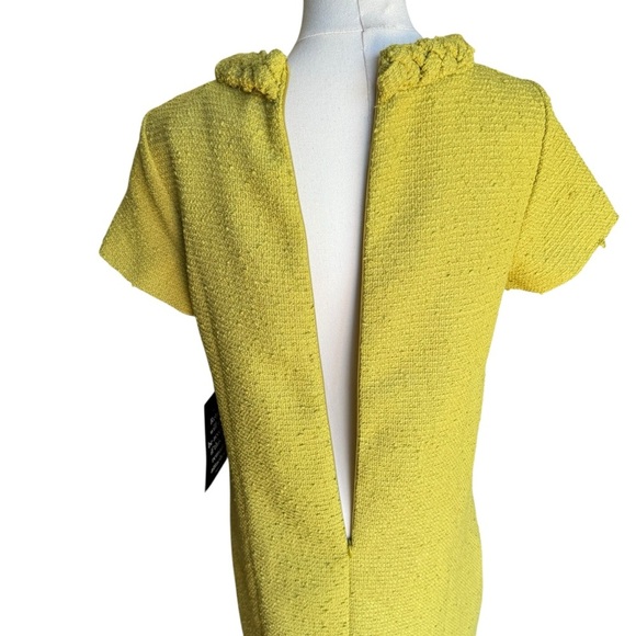 TUCKERNUCK - NWT Chartreuse Tweed Jackie O Classic Vintage Dress Sz S - Picture 6 of 10